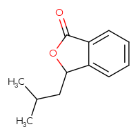 Chemical structure of 3-(2-methylpropyl)-1,3-dihydro-2-benzofuran-1-one - CSSB00031874950
