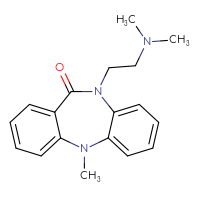 Chemical structure of 9-[2-(dimethylamino)ethyl]-2-methyl-2,9-diazatricyclo[9.4.0.0³,⁸]pentadeca-1(15),3,5,7,11,13-hexaen-10-one - CSSB00015354976