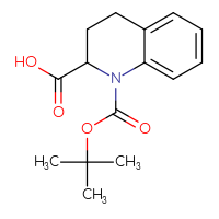 Chemical structure of 1-[(tert-butoxy)carbonyl]-1,2,3,4-tetrahydroquinoline-2-carboxylic acid - CSSB00000049077