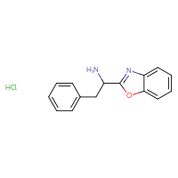 Chemical structure of 1-(1,3-benzoxazol-2-yl)-2-phenylethan-1-amine hydrochloride - CSSB00015197030