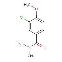 Chemical structure of 3-chloro-4-methoxy-N,N-dimethylbenzamide - CSSB00043429778