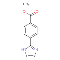 Chemical structure of methyl 4-(1H-imidazol-2-yl)benzoate - CSSB00009999691
