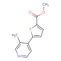 Chemical structure of methyl 5-(3-methylpyridin-4-yl)thiophene-2-carboxylate - CSSB00044052061