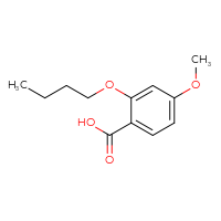 Chemical structure of 2-butoxy-4-methoxybenzoic acid - CSSB00000230643