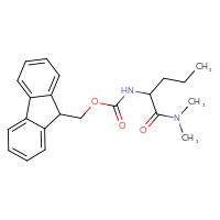 Chemical structure of (9H-fluoren-9-yl)methyl N-[1-(dimethylcarbamoyl)butyl]carbamate - CSSB00870382612