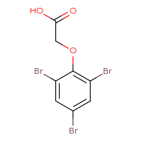 Chemical structure of 2-(2,4,6-tribromophenoxy)acetic acid - CSSB00000246014