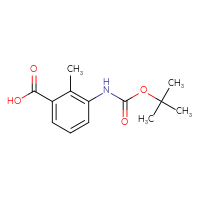 Chemical structure of 3-{[(tert-butoxy)carbonyl]amino}-2-methylbenzoic acid - CSSB00011780414