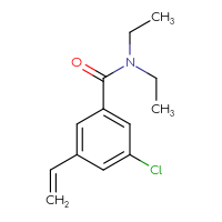 Chemical structure of 3-chloro-5-ethenyl-N,N-diethylbenzamide - CSSB03219875982