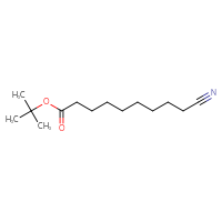 Chemical structure of tert-butyl 9-cyanononanoate - CSSB20564131651