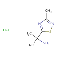 Chemical structure of 2-(3-methyl-1,2,4-thiadiazol-5-yl)propan-2-amine hydrochloride - CSSB20620691024