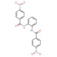 Chemical structure of 4-nitro-N-[2-(4-nitrobenzamido)phenyl]benzamide - CSSB00121682416