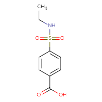 Chemical structure of 4-(ethylsulfamoyl)benzoic acid - CSSB00000176715