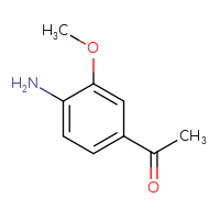 Chemical structure of 1-(4-amino-3-methoxyphenyl)ethan-1-one - CSSB00000069461