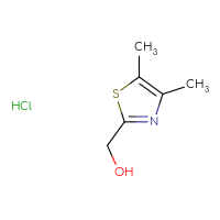 Chemical structure of (4,5-dimethyl-1,3-thiazol-2-yl)methanol hydrochloride - CSSB00015186260