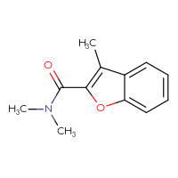 Chemical structure of N,N,3-trimethyl-1-benzofuran-2-carboxamide - CSSB00000192129