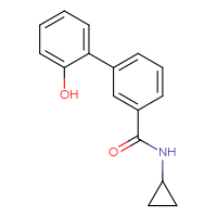 Chemical structure of N-cyclopropyl-2'-hydroxy-[1,1'-biphenyl]-3-carboxamide - CSSB00103154614