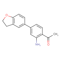 Chemical structure of 1-[2-amino-4-(2,3-dihydro-1-benzofuran-5-yl)phenyl]ethan-1-one - CSSB06585448629