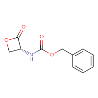 Chemical structure of benzyl N-[(3R)-2-oxooxetan-3-yl]carbamate - CSSB00015248806