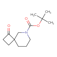 Chemical structure of tert-butyl 1-oxo-6-azaspiro[3.5]nonane-6-carboxylate - CSSB00010392700