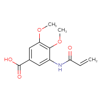 Chemical structure of 3,4-dimethoxy-5-(prop-2-enamido)benzoic acid - CSSB21106301625