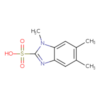 Chemical structure of 1,5,6-trimethyl-1H-1,3-benzodiazole-2-sulfonic acid - CSSB00010126096