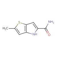 Chemical structure of 2-methyl-4H-thieno[3,2-b]pyrrole-5-carboxamide - CSSB00776143195