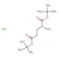 Chemical structure of 1,5-di-tert-butyl (2R)-2-aminopentanedioate hydrochloride - CSSB00016988743