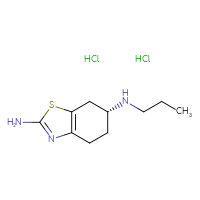 Chemical structure of (6R)-N6-propyl-4,5,6,7-tetrahydro-1,3-benzothiazole-2,6-diamine dihydrochloride - CSSB00020618548