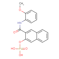 Chemical structure of ({3-[(2-methoxyphenyl)carbamoyl]naphthalen-2-yl}oxy)phosphonic acid - CSSB00000042912