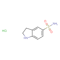 Chemical structure of 2,3-dihydro-1H-indole-5-sulfonamide hydrochloride - CSSB00000743814