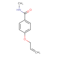 Chemical structure of N-methyl-4-(prop-2-en-1-yloxy)benzamide - CSSB00000215772