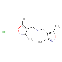 Chemical structure of bis[(3,5-dimethyl-1,2-oxazol-4-yl)methyl]amine hydrochloride - CSSB00000758031
