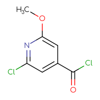 Chemical structure of 2-chloro-6-methoxypyridine-4-carbonyl chloride - CSSB00000040684