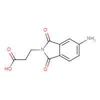 Chemical structure of 3-(5-amino-1,3-dioxo-2,3-dihydro-1H-isoindol-2-yl)propanoic acid - CSSB00007857701