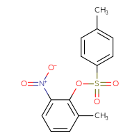 Chemical structure of 2-methyl-6-nitrophenyl 4-methylbenzene-1-sulfonate - CSSB00153552247