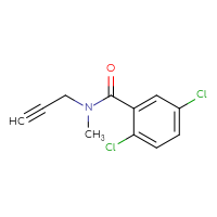 Chemical structure of 2,5-dichloro-N-methyl-N-(prop-2-yn-1-yl)benzamide - CSSB00013049751
