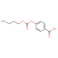 Chemical structure of 4-[(butoxycarbonyl)oxy]benzoic acid - CSSB00000084490