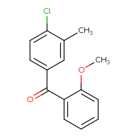 Chemical structure of (4-chloro-3-methylphenyl)(2-methoxyphenyl)methanone - CSSB00003675362