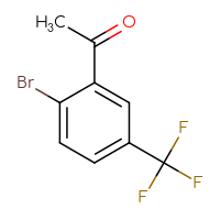 Chemical structure of 1-[2-bromo-5-(trifluoromethyl)phenyl]ethan-1-one - CSSB00012951579
