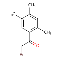 Chemical structure of 2-bromo-1-(2,4,5-trimethylphenyl)ethan-1-one - CSSB00010080992