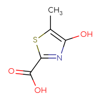 Chemical structure of 4-hydroxy-5-methyl-1,3-thiazole-2-carboxylic acid - CSSB00009823192