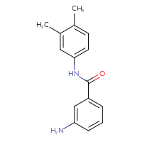 Chemical structure of 3-amino-N-(3,4-dimethylphenyl)benzamide - CSSB00000396575