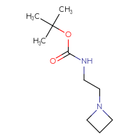 Chemical structure of tert-butyl N-[2-(azetidin-1-yl)ethyl]carbamate - CSSB00017307665