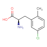 Chemical structure of (2R)-2-amino-3-(5-chloro-2-methylphenyl)propanoic acid - CSSB00016183771