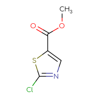 Chemical structure of methyl 2-chloro-1,3-thiazole-5-carboxylate - CSSB00000070042