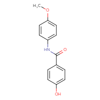 Chemical structure of 4-hydroxy-N-(4-methoxyphenyl)benzamide - CSSB00000594909