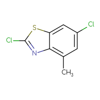 Chemical structure of 2,6-dichloro-4-methyl-1,3-benzothiazole - CSSB00010147240
