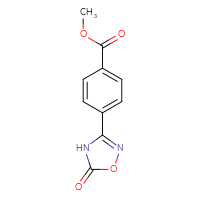 Chemical structure of methyl 4-(5-oxo-4,5-dihydro-1,2,4-oxadiazol-3-yl)benzoate - CSSB00027400962