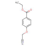 Chemical structure of ethyl 4-(cyanomethoxy)benzoate - CSSB00000171665