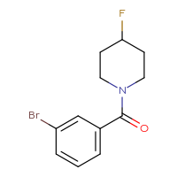 Chemical structure of 1-(3-bromobenzoyl)-4-fluoropiperidine - CSSB00020356529